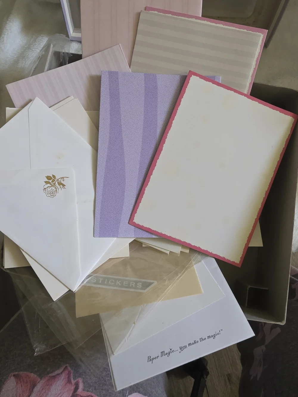 Mixed Craft Storage Kit - Assorted Cardstock & Embellishments